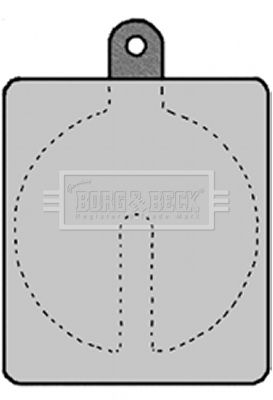 BORG & BECK Комплект тормозных колодок, дисковый тормоз BBP1385